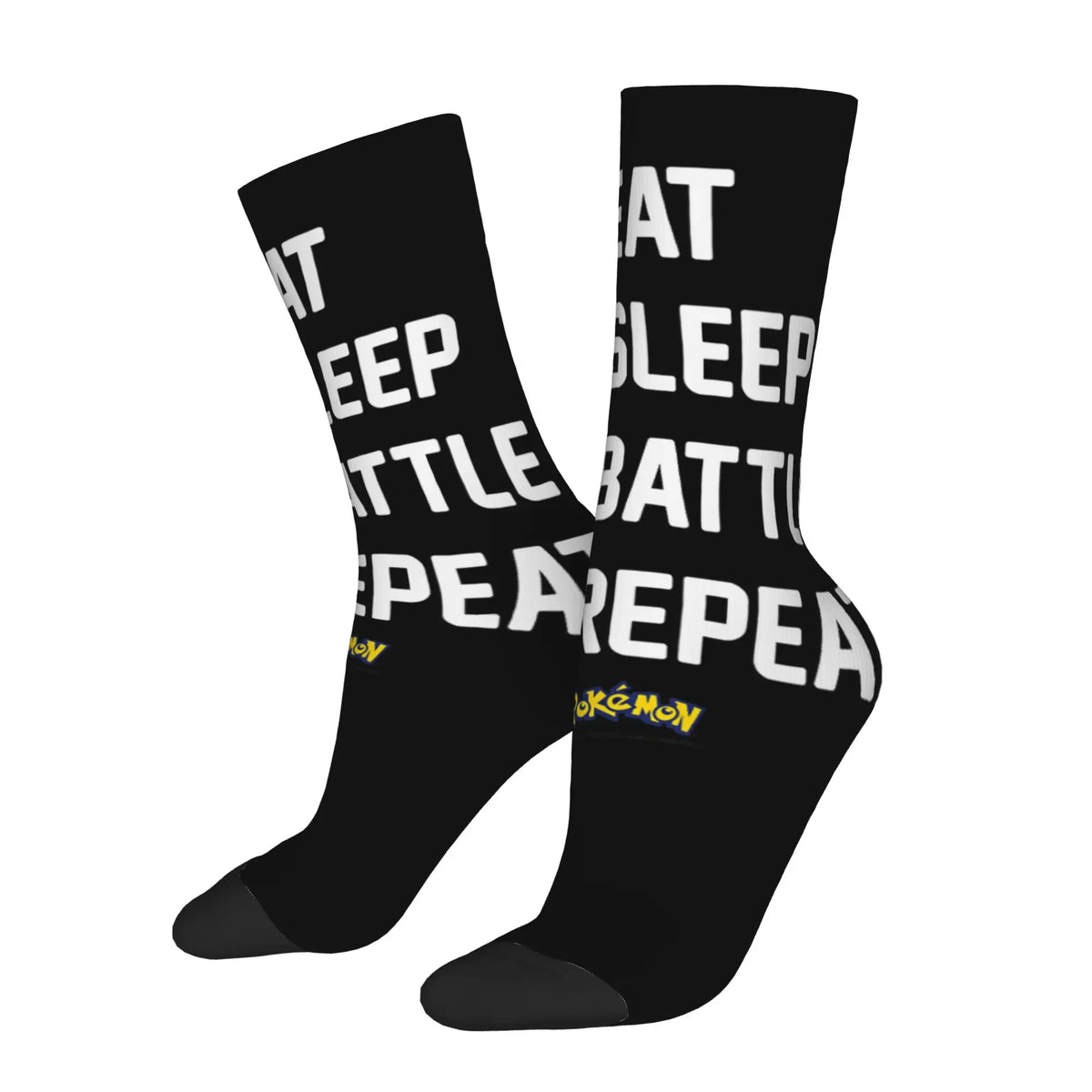Chaussettes Pokémon - Eat Sleep Battle Repeat