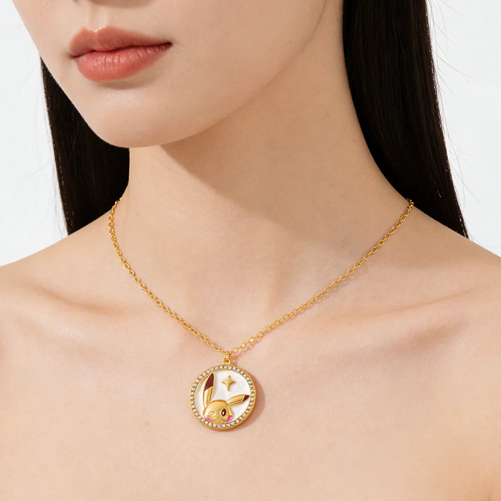 Collier Pokémon - Pikachu (Médaillon Serti)