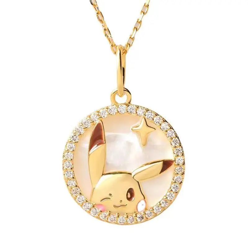 Collier Pokémon - Pikachu (Médaillon Serti)