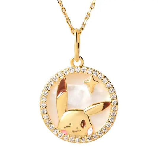 Collier Pokémon - Pikachu (Médaillon Serti)