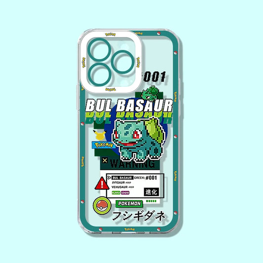 Coque iPhone Pokémon - Bulbizarre (Sticker Rétro)