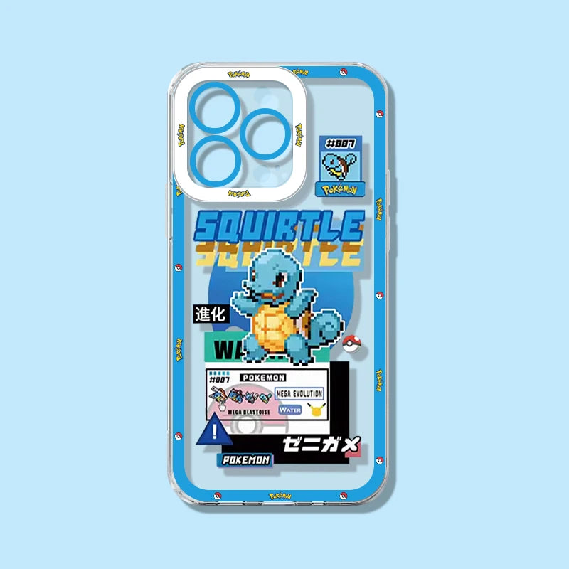 Coque iPhone Pokémon - Carapuce (Sticker Rétro)