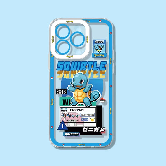 Coque iPhone Pokémon - Carapuce (Sticker Rétro)