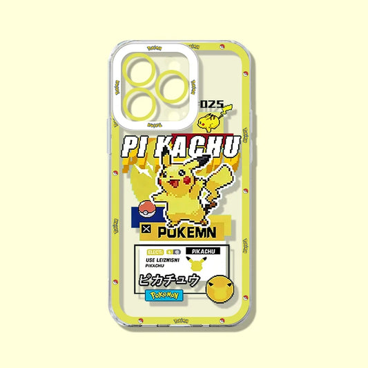 Coque iPhone Pokémon - Pikachu (Sticker Rétro)