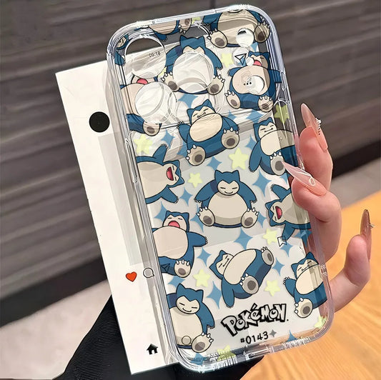 Coque iPhone Pokémon - Ronflex (Motif Répété)