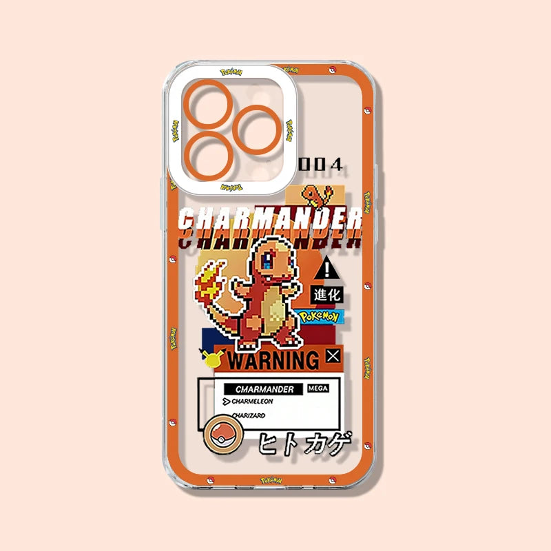 Coque iPhone Pokémon - Salamèche (Sticker Rétro)