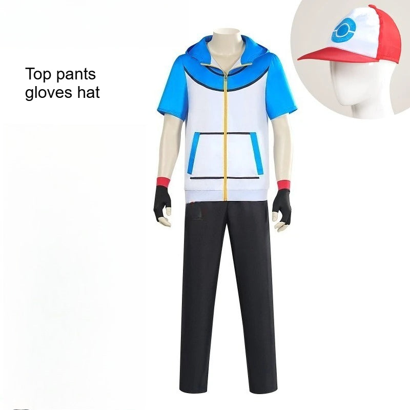 Déguisement Pokémon - Sacha, Ensemble avec Casquette