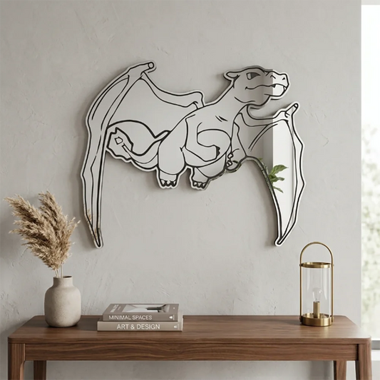 Miroir Mural Pokémon - Dracaufeu