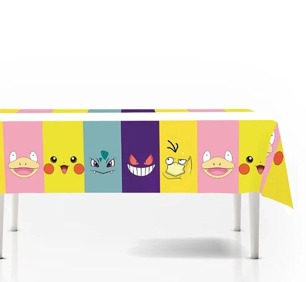 Nappe Anniversaire Pokémon - Visages Pokémon