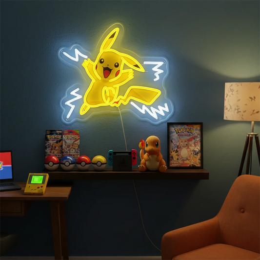Néon LED Pokémon - Pikachu en Course