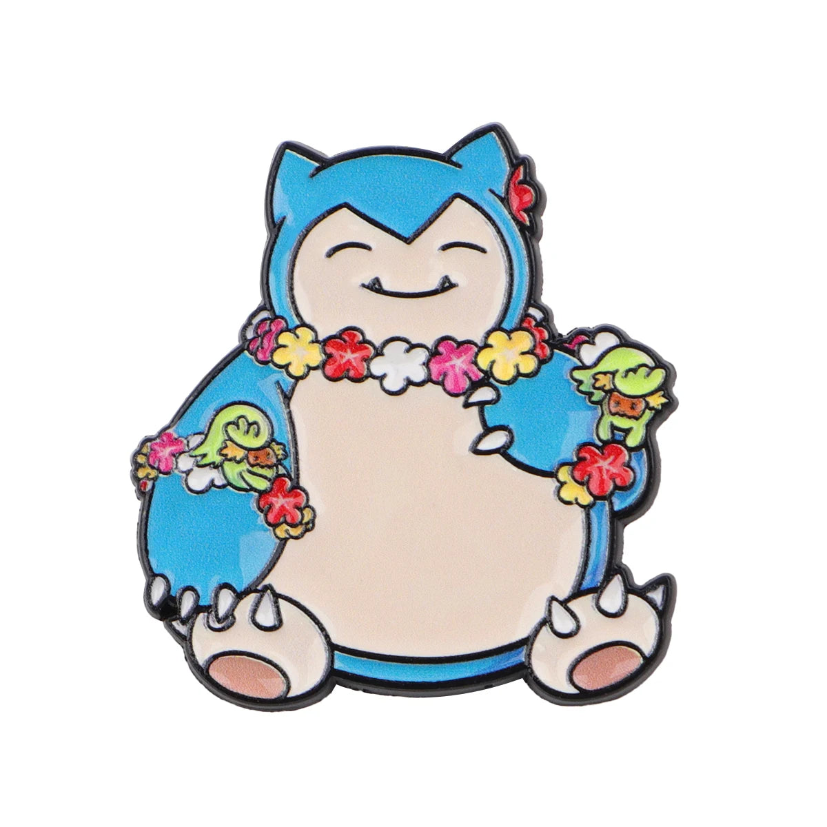 Pin's Pokémon - Ronflex (Collier de Fleurs)