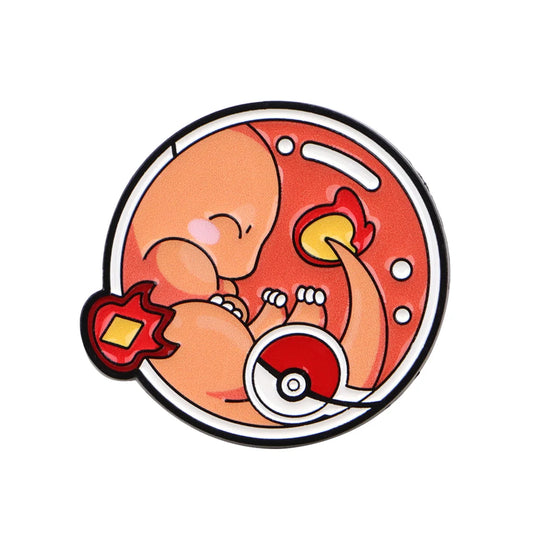 Pin's Pokémon - Salamèche (Médaillon)