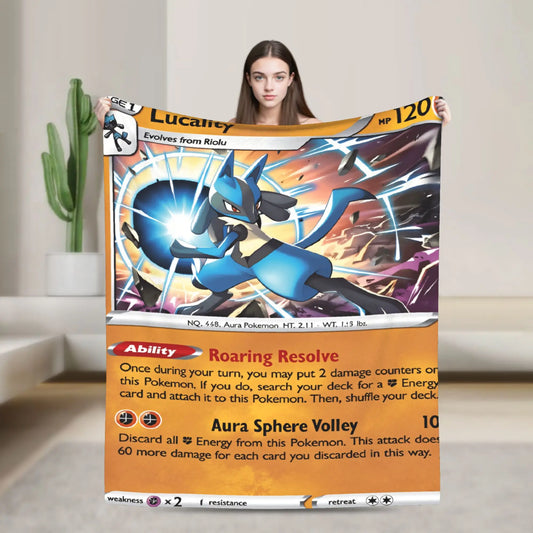 Plaid Pokémon - Carte Lucario