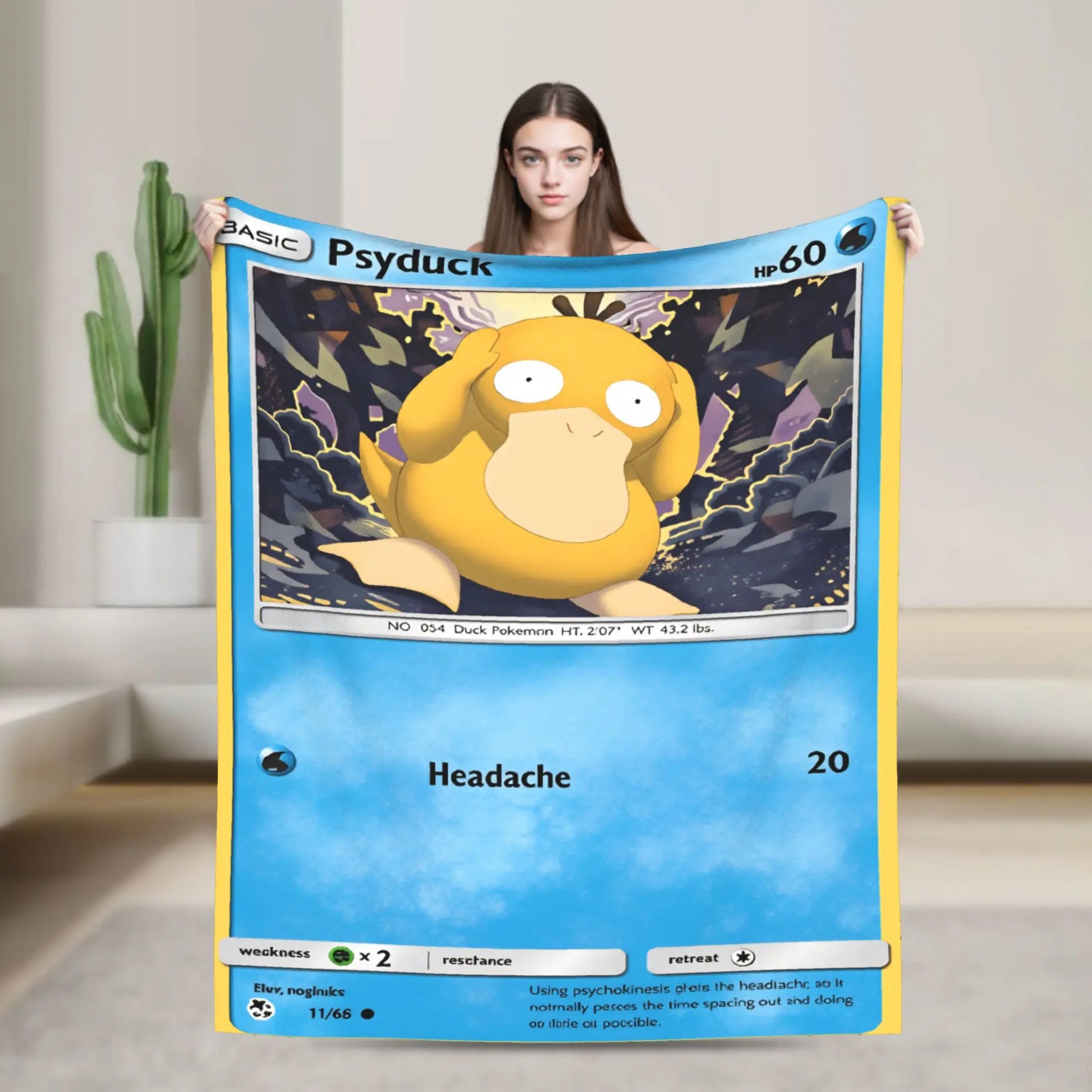 Plaid Pokémon - Carte Psykokwak