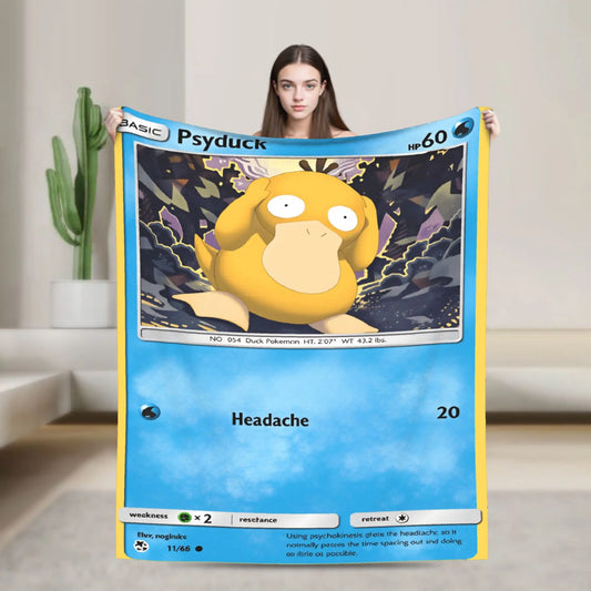 Plaid Pokémon - Carte Psykokwak