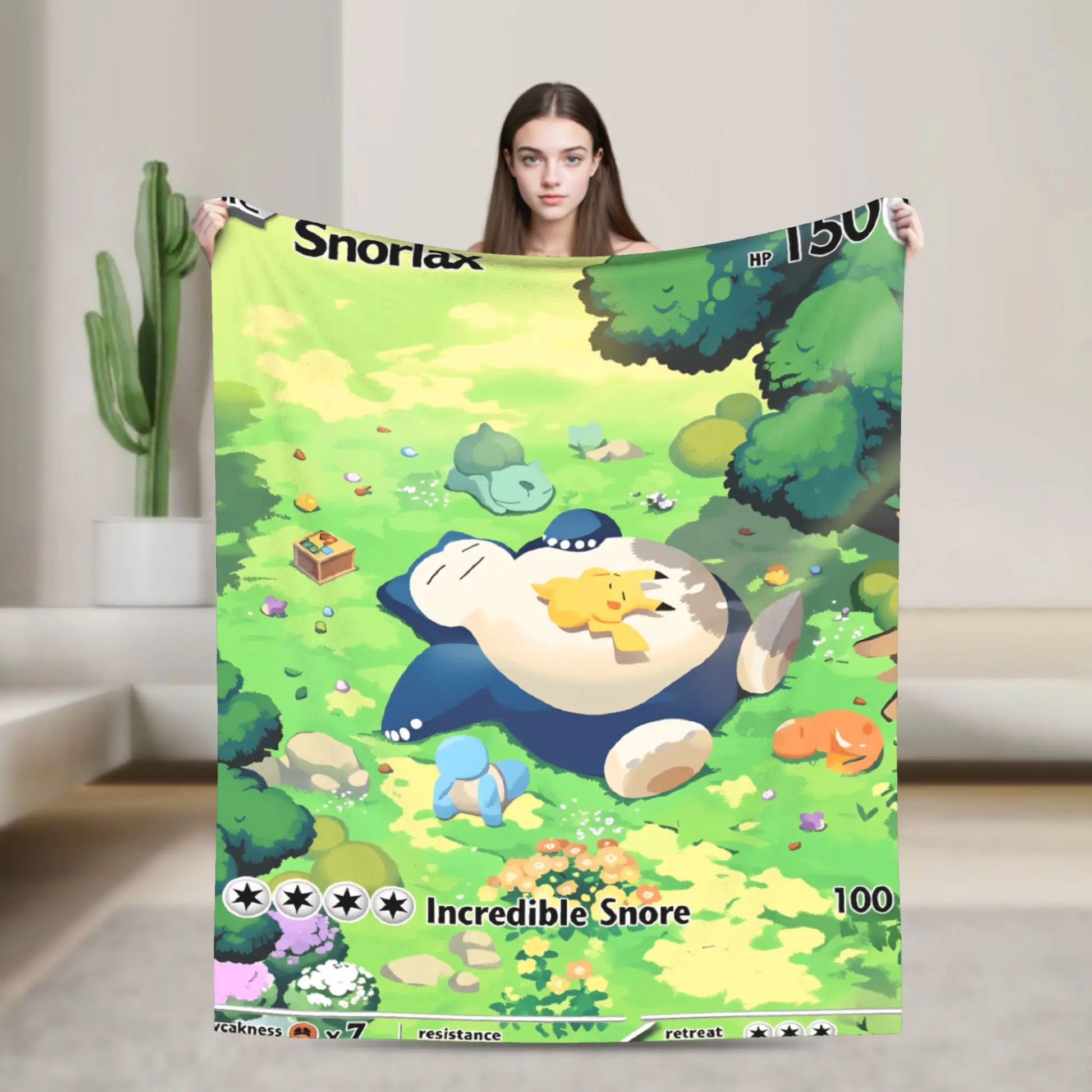 Plaid Pokémon - Carte Ronflex