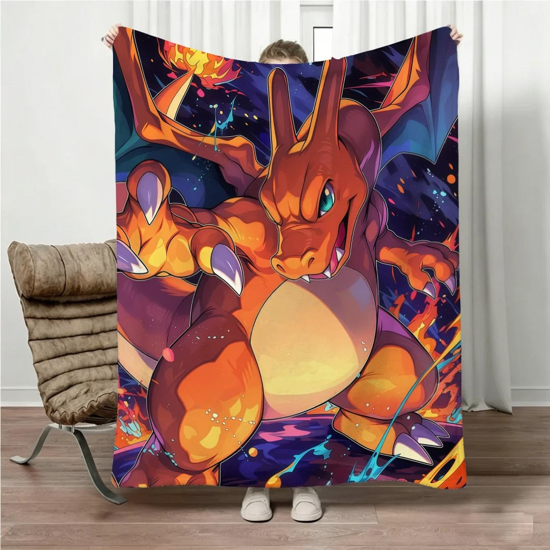 Plaid Pokémon - Dracaufeu (Flammes)