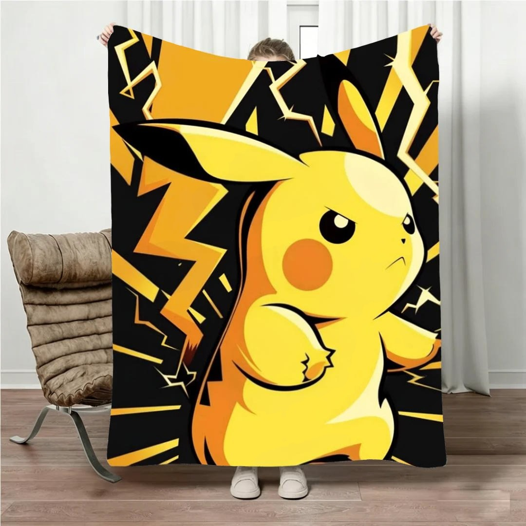 Plaid Pokémon - Pikachu (Noir et Jaune)