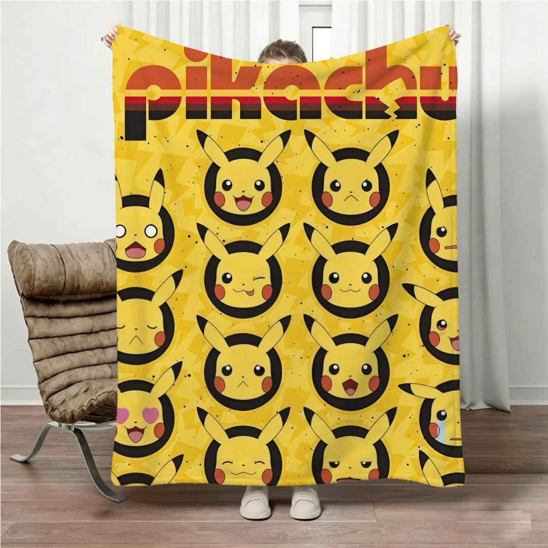 Plaid Pokémon - Pikachu (Toutes ses Humeurs)