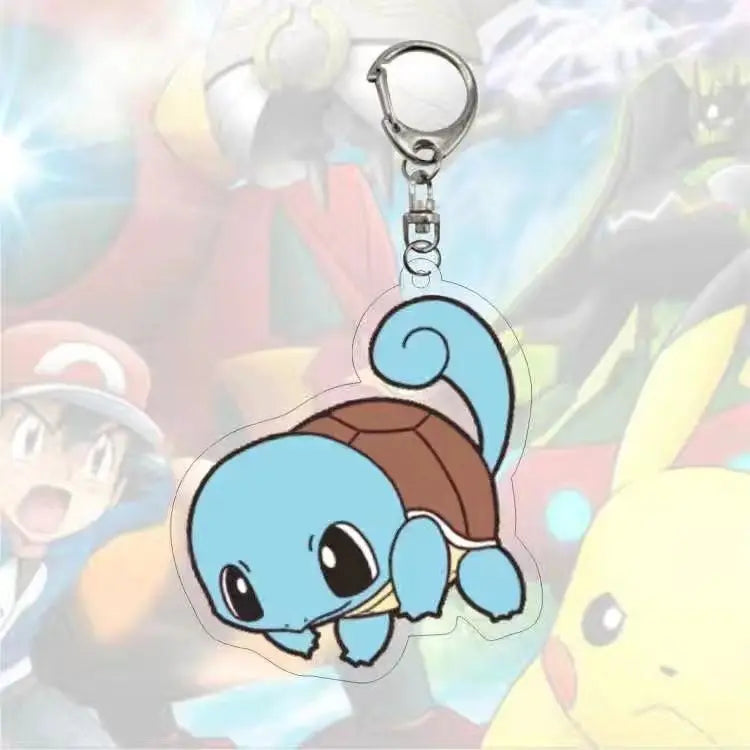 Porte-Clés Pokémon en Acrylique - Carapuce (Kawaii)