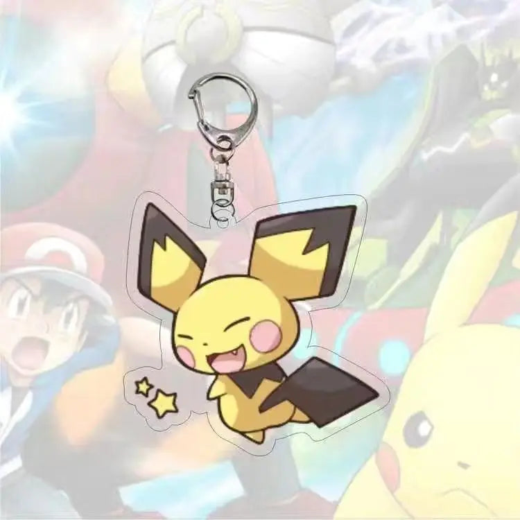 Porte-Clés Pokémon en Acrylique - Pichu (Kawaii)