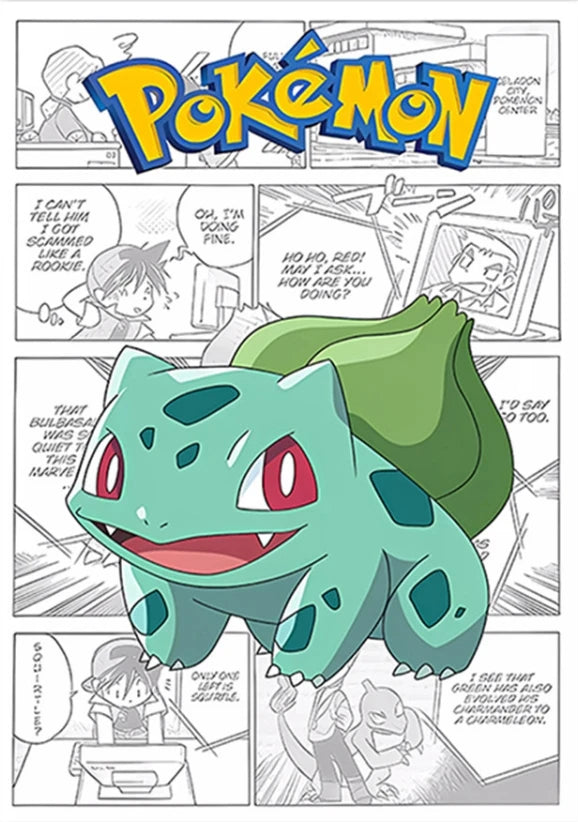 Poster Pokémon - Bulbizarre (Manga)