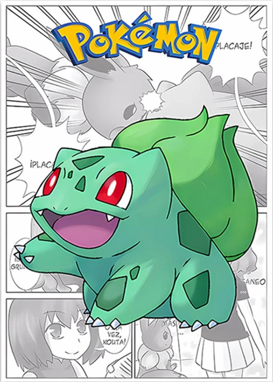 Poster Pokémon - Bulbizarre (Planche 2) (Manga)