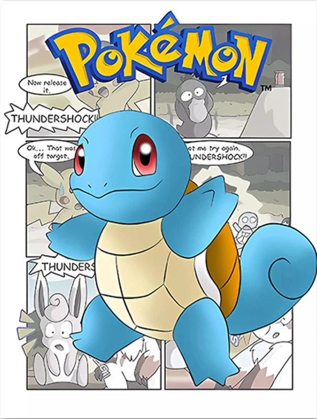 Poster Pokémon - Carapuce (Planche 2) (Manga)
