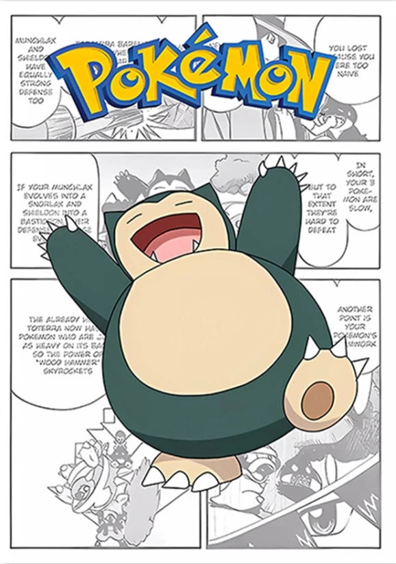Poster Pokémon - Ronflex (Planche 2) (Manga)