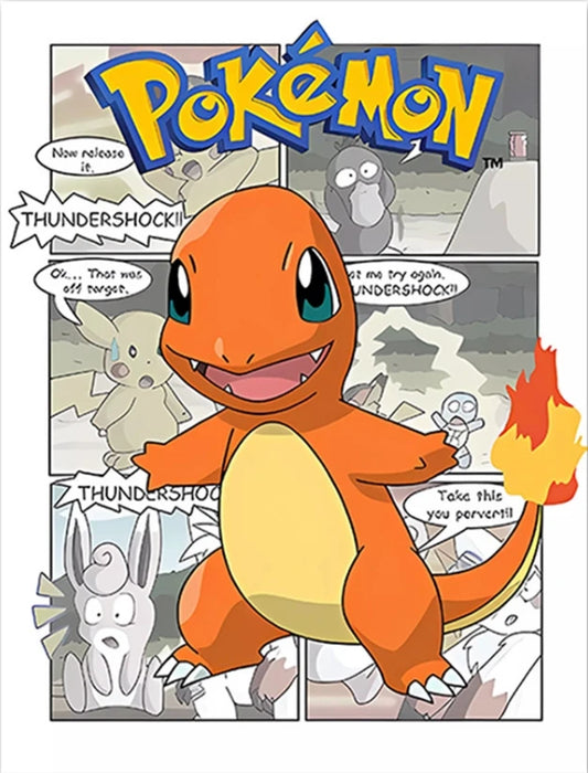 Poster Pokémon - Salamèche (Manga)