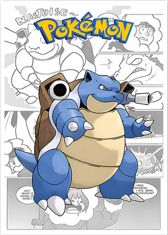 Poster Pokémon - Tortank (Manga)