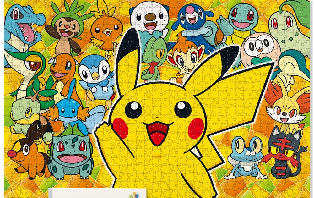 Puzzle Pokémon - Pikachu et les Starters