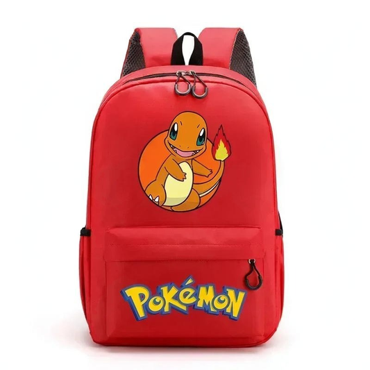 Sac à Dos Scolaire Pokémon - Salamèche (Rouge)