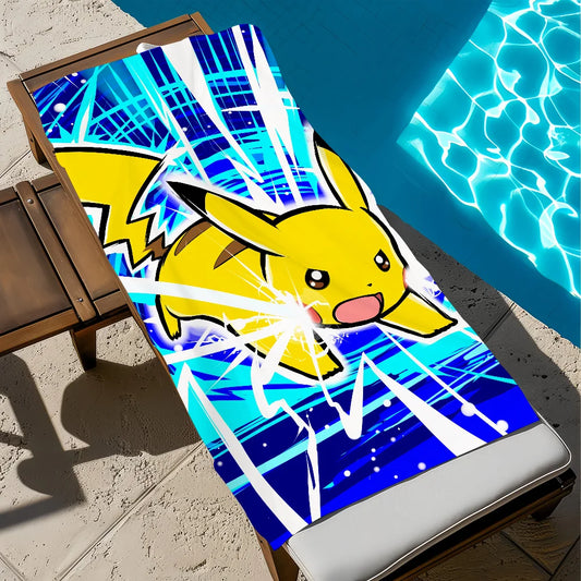 Serviette de Plage Pokémon - Pikachu Éclair