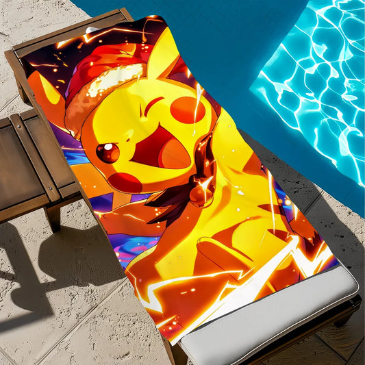 Serviette de Plage Pokémon - Pikachu Puissance