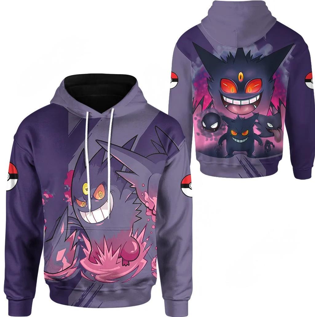 Sweat à Capuche Pokémon - Ectoplasma et les Spectres