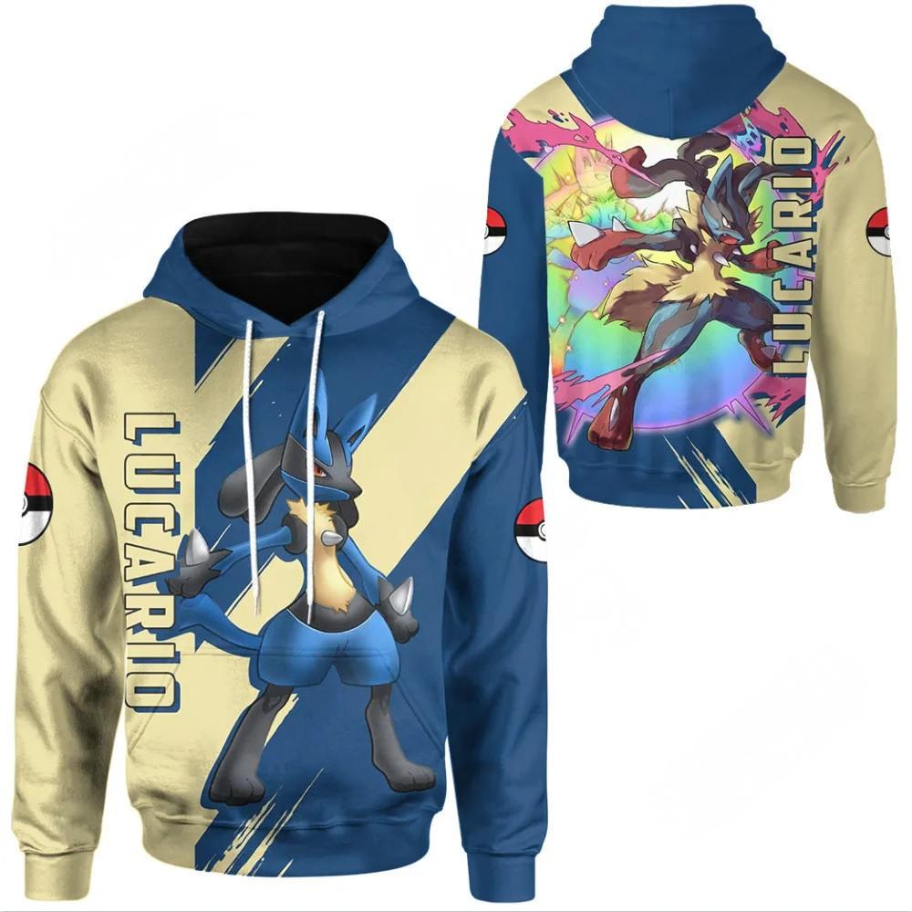 Sweat à Capuche Pokémon - Lucario