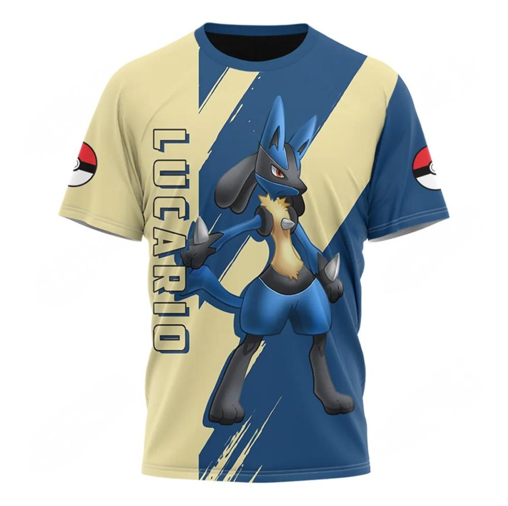 T-Shirt Pokémon - Lucario Imprimé Intégral