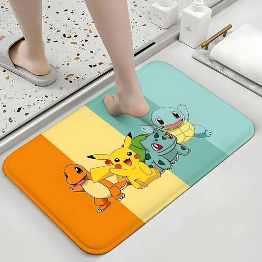 Tapis de Douche Pokémon - Le Quatuor de Kanto