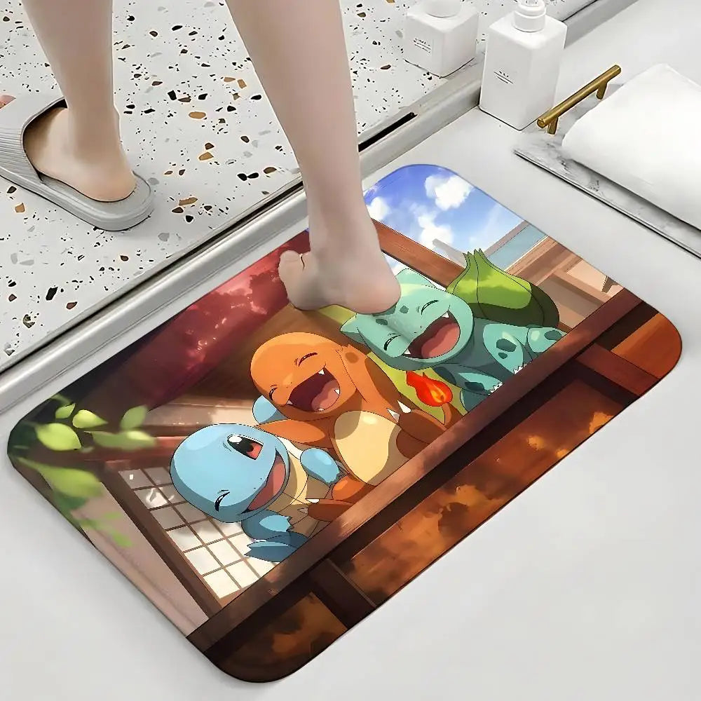 Tapis de Douche Pokémon - Les Starters de Kanto