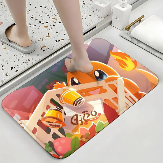 Tapis de Douche Pokémon - Salamèche Gourmand