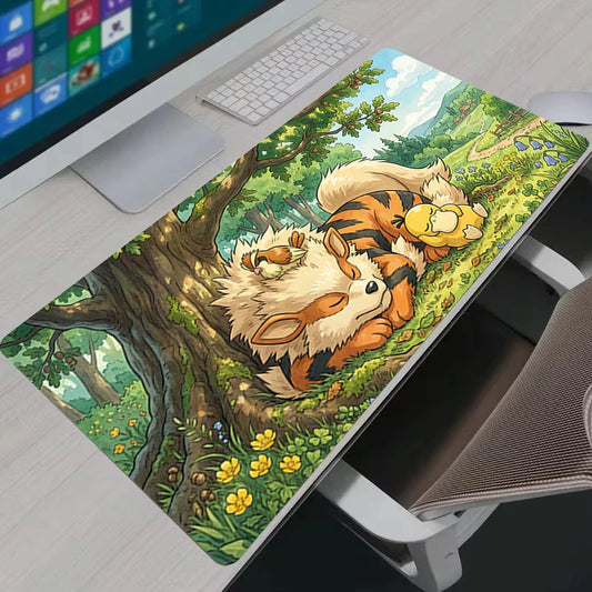 Tapis de Souris XL Pokémon - Sieste sous l'Arbre