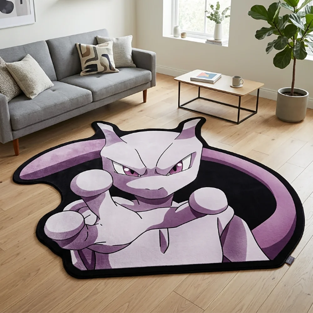 Tapis en Forme de Pokémon - Mewtwo