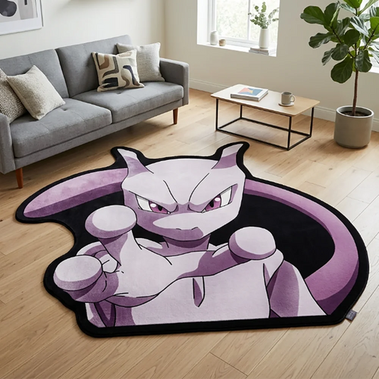 Tapis en Forme de Pokémon - Mewtwo