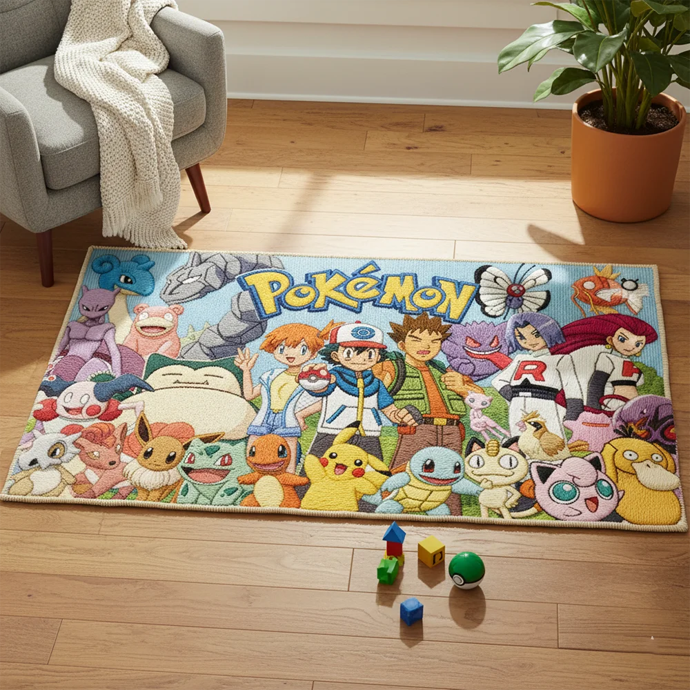 Tapis Pokémon - Attrapez-les Tous