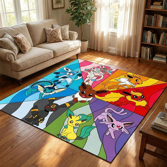 Tapis Pokémon - Évoli et ses Évolutions