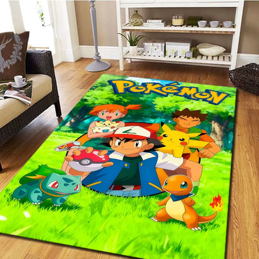 Tapis Pokémon - Sacha, Ondine et Pierre